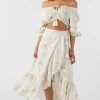 O’Neill Bottoms^ADILAH HIGH-LOW WRAP SKIRT WINTER WHITE