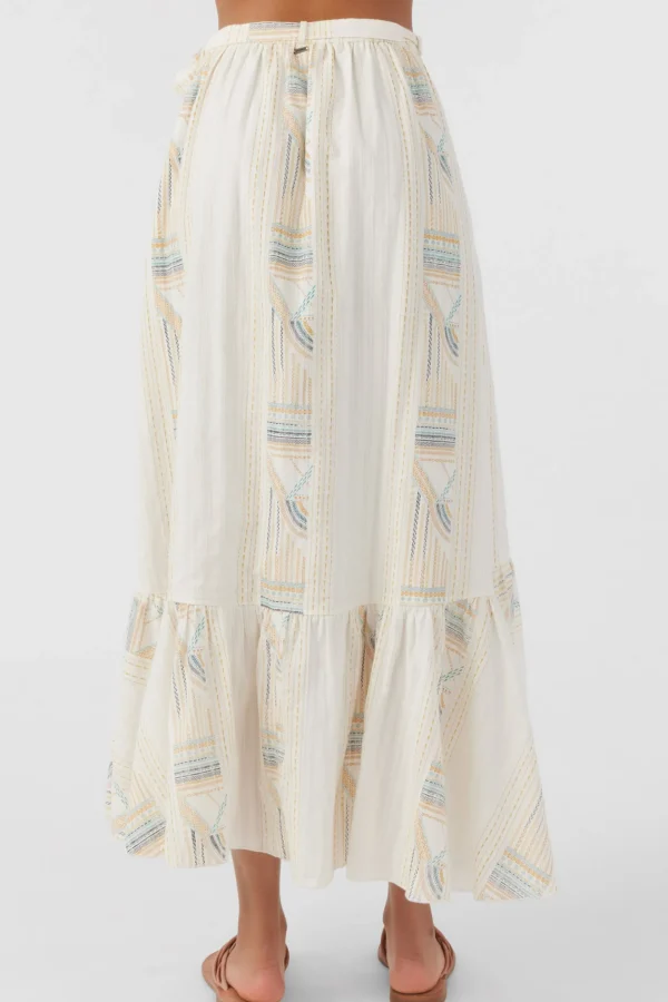 O’Neill Bottoms^ADILAH HIGH-LOW WRAP SKIRT WINTER WHITE