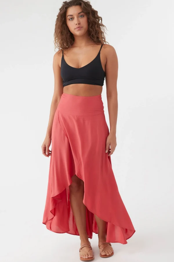 O’Neill Bottoms^AMBROSIO HIGH-LOW MAXI SKIRT CHRYSANTHEMUM