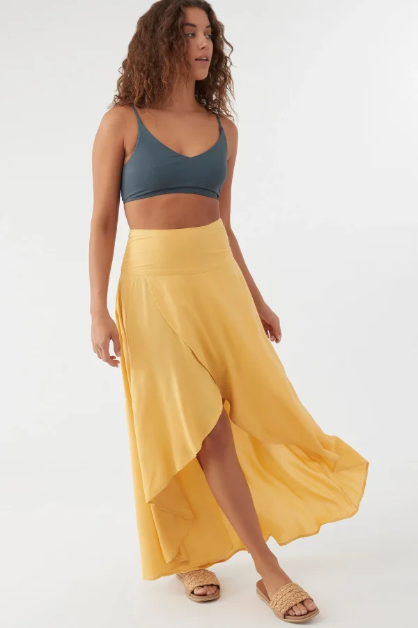 O’Neill Bottoms^AMBROSIO HIGH-LOW MAXI SKIRT MIMOSA