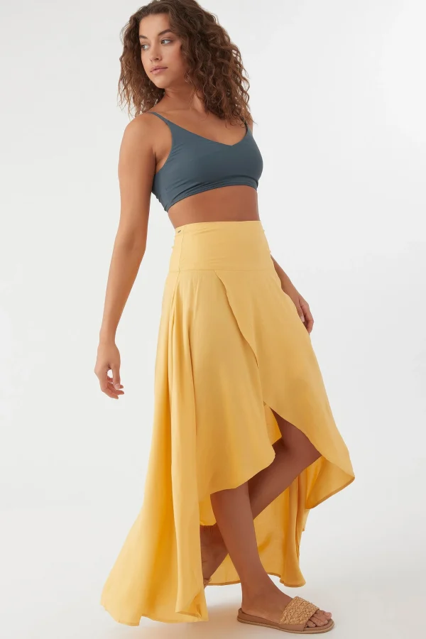 O’Neill Bottoms^AMBROSIO HIGH-LOW MAXI SKIRT MIMOSA