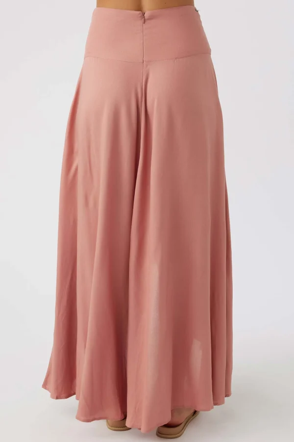 O’Neill Bottoms^AMBROSIO HIGH-LOW MAXI SKIRT OLD ROSE