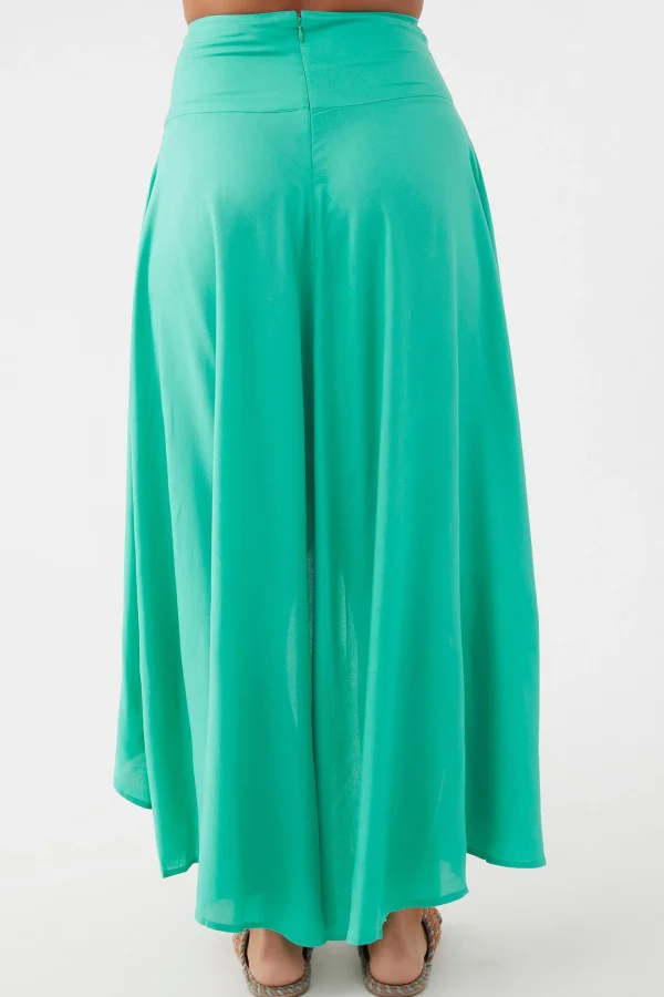 O’Neill Bottoms^AMBROSIO HIGH-LOW MAXI SKIRT GUMDROP GREEN