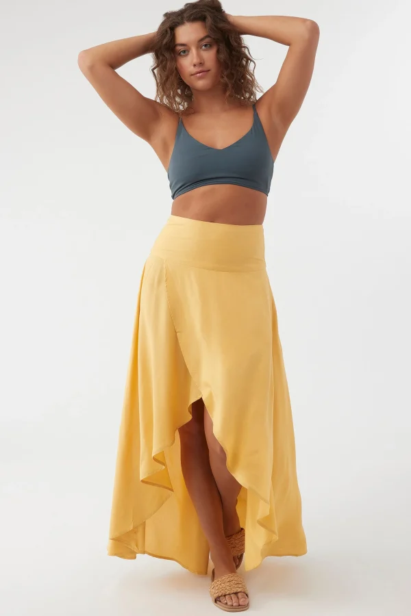 O’Neill Bottoms^AMBROSIO HIGH-LOW MAXI SKIRT MIMOSA