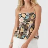 O’Neill Tops^ASTORIA MACAW TROPICAL TANK TOP BLACK