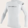 O’Neill Uv-Protection Rash Guards^BASIC SKINS 50+ L/S RASH GUARD WHITE