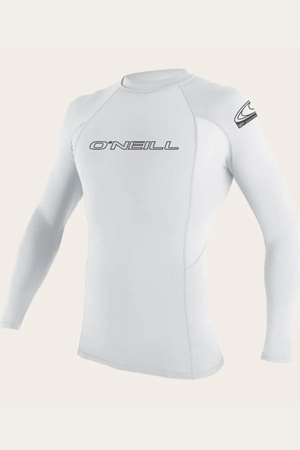 O’Neill Uv-Protection Rash Guards^BASIC SKINS 50+ L/S RASH GUARD WHITE