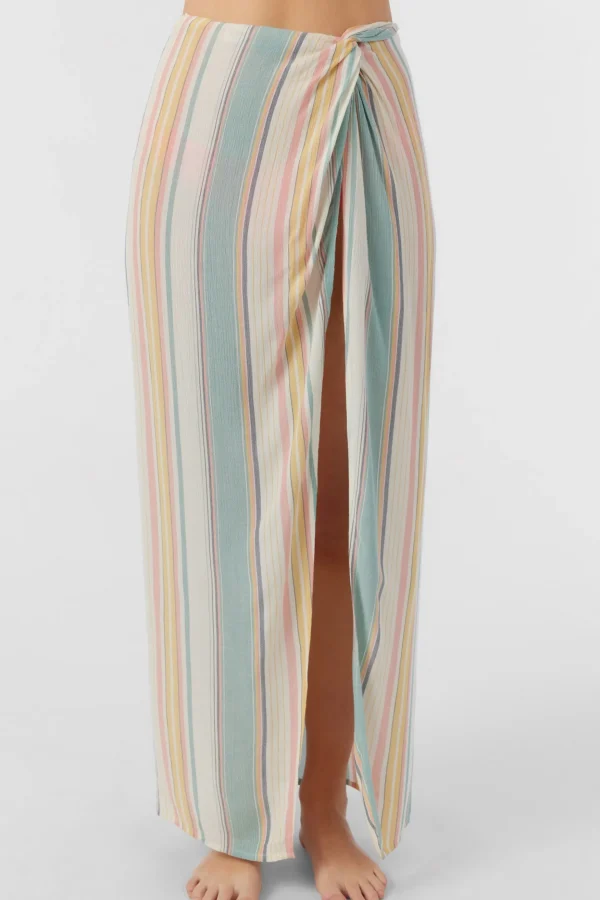 O’Neill Cover-Ups^BEACHBOUND STRIPE HANALEI MAXI SKIRT COVER-UP VANILLA