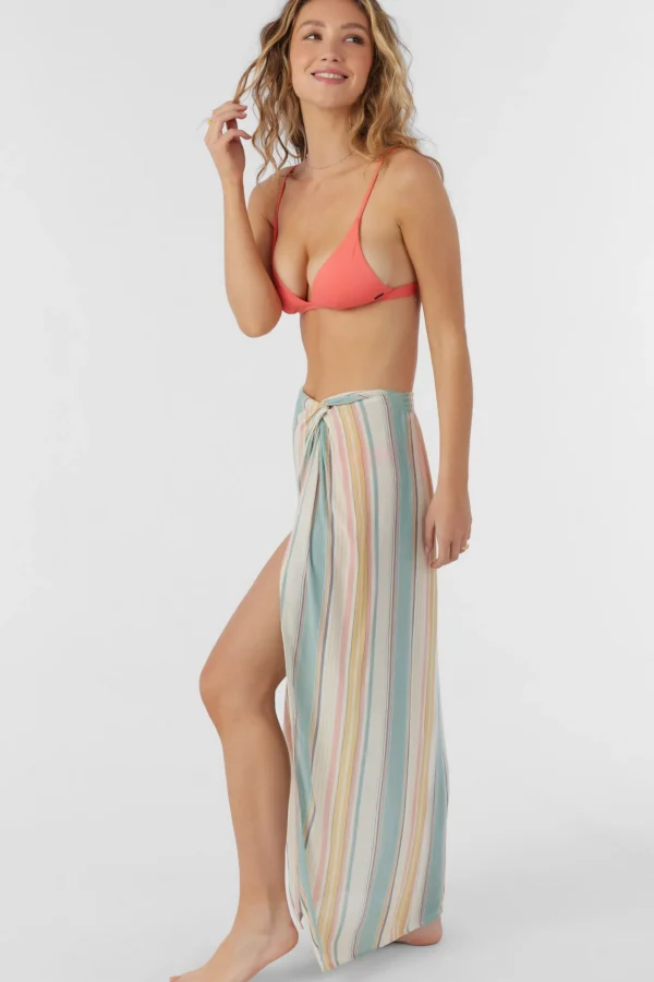 O’Neill Cover-Ups^BEACHBOUND STRIPE HANALEI MAXI SKIRT COVER-UP VANILLA