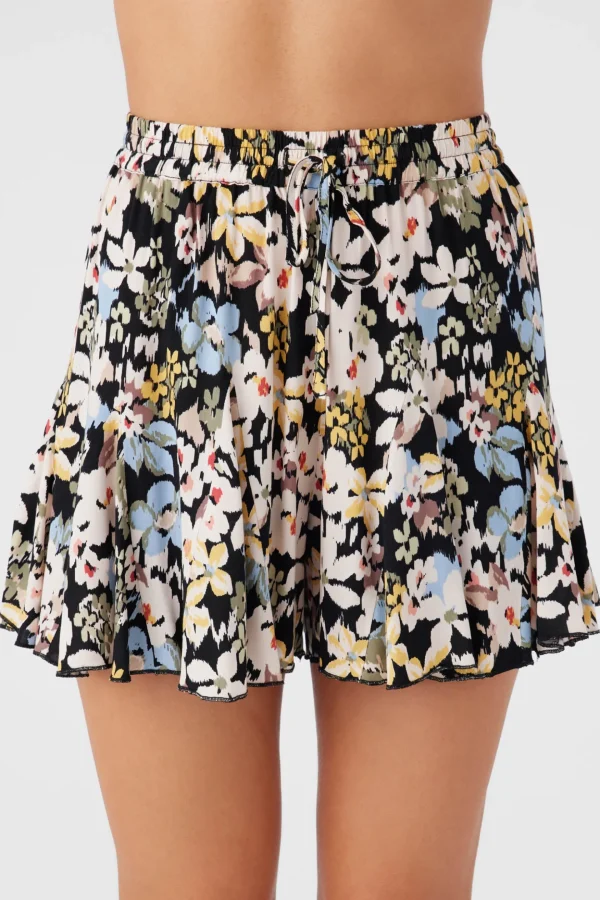 O’Neill Bottoms^BENNIE CAMDEN FLORAL FLOWY SHORTS BLACK