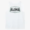 O’Neill Tees^BIG ALOHA TANK WHITE