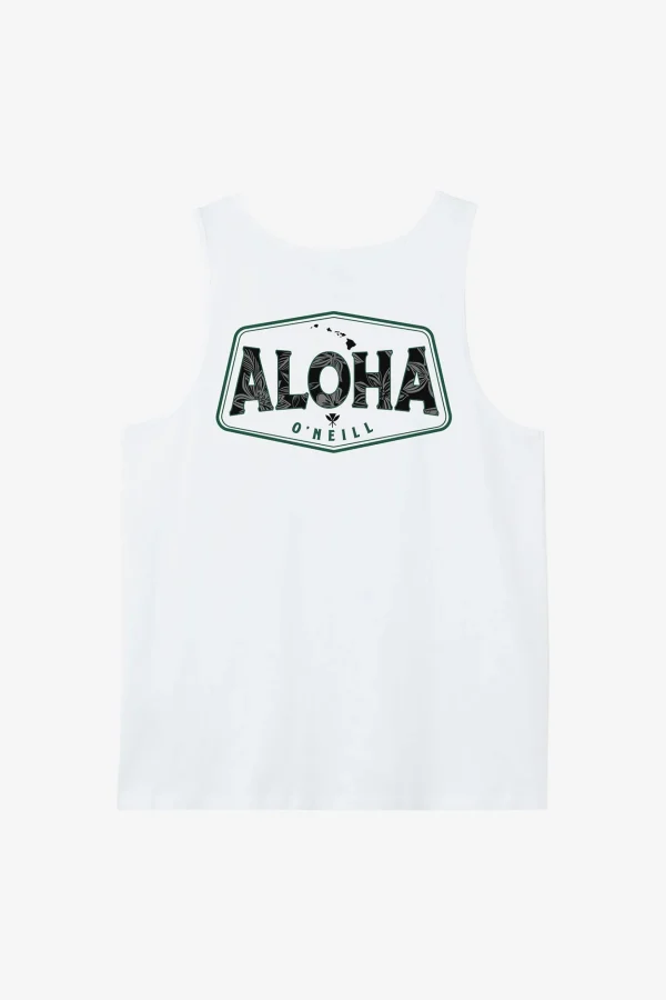 O’Neill Tees^BIG ALOHA TANK WHITE