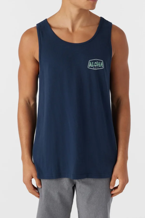 O’Neill Tees^BIG ALOHA TANK NAVY 2