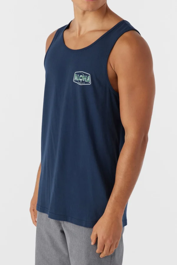 O’Neill Tees^BIG ALOHA TANK NAVY 2