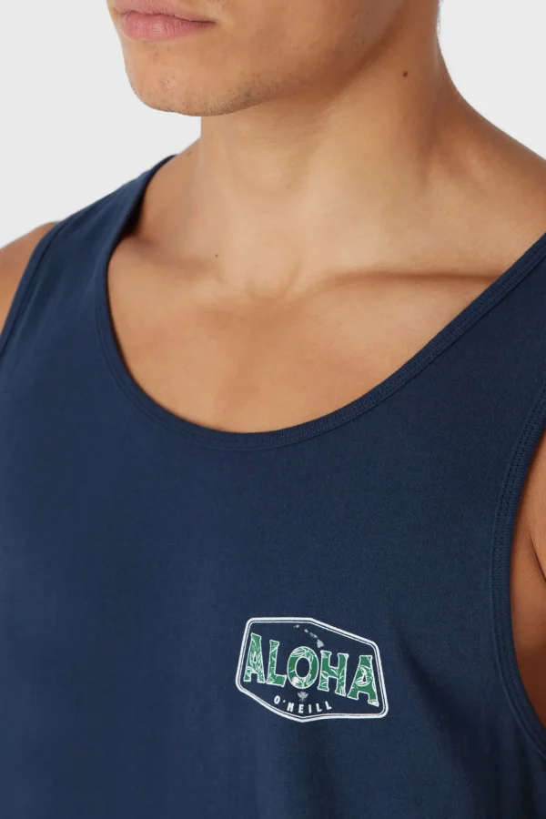 O’Neill Tees^BIG ALOHA TANK NAVY 2