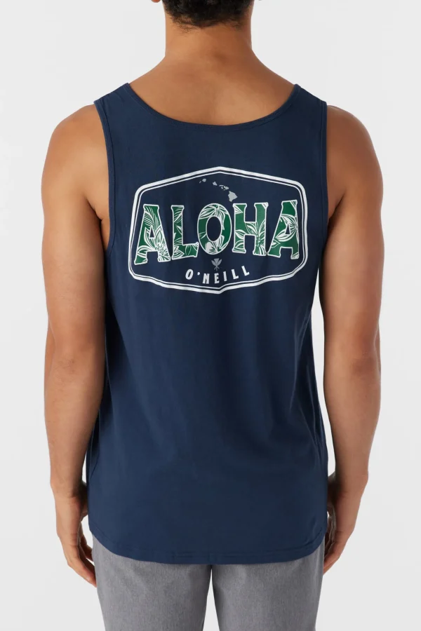 O’Neill Tees^BIG ALOHA TANK NAVY 2