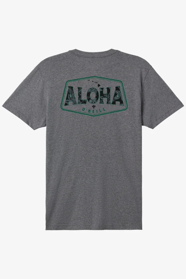 O’Neill Tees^BIG ALOHA TEE HEATHER GREY