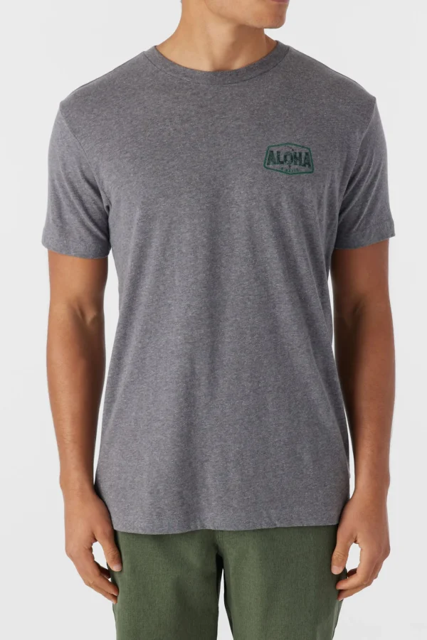 O’Neill Tees^BIG ALOHA TEE HEATHER GREY