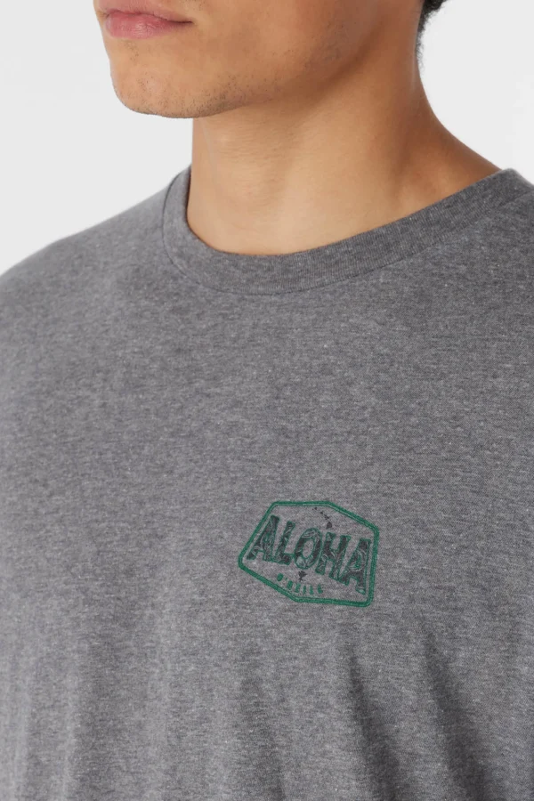 O’Neill Tees^BIG ALOHA TEE HEATHER GREY