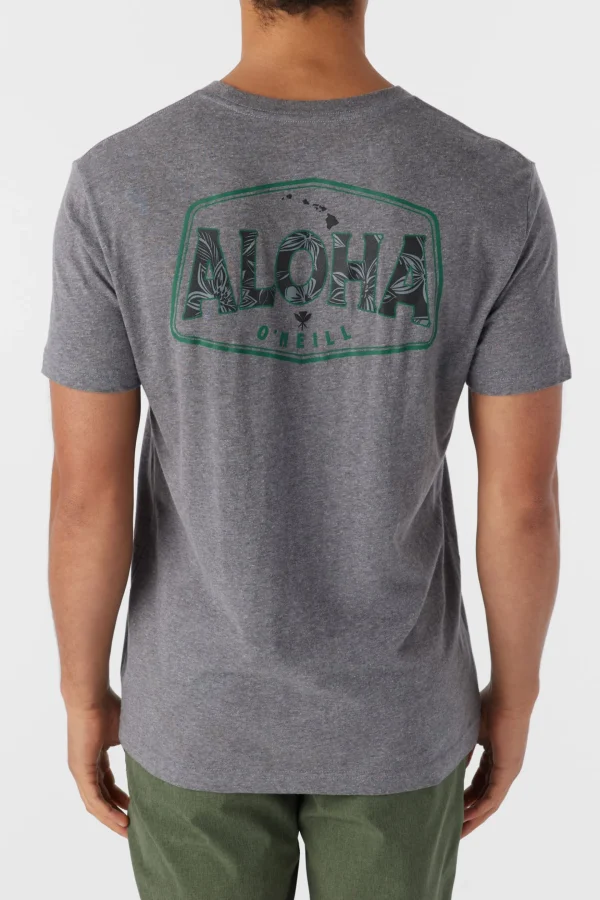 O’Neill Tees^BIG ALOHA TEE HEATHER GREY