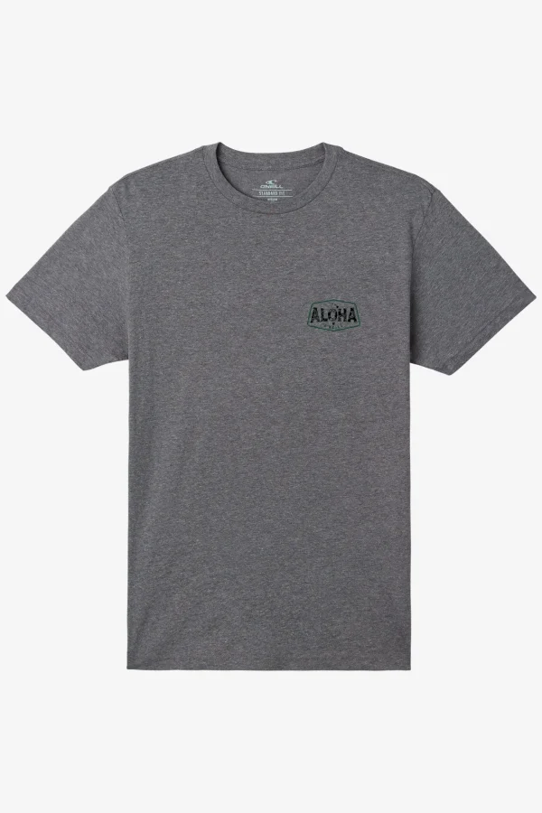 O’Neill Tees^BIG ALOHA TEE HEATHER GREY