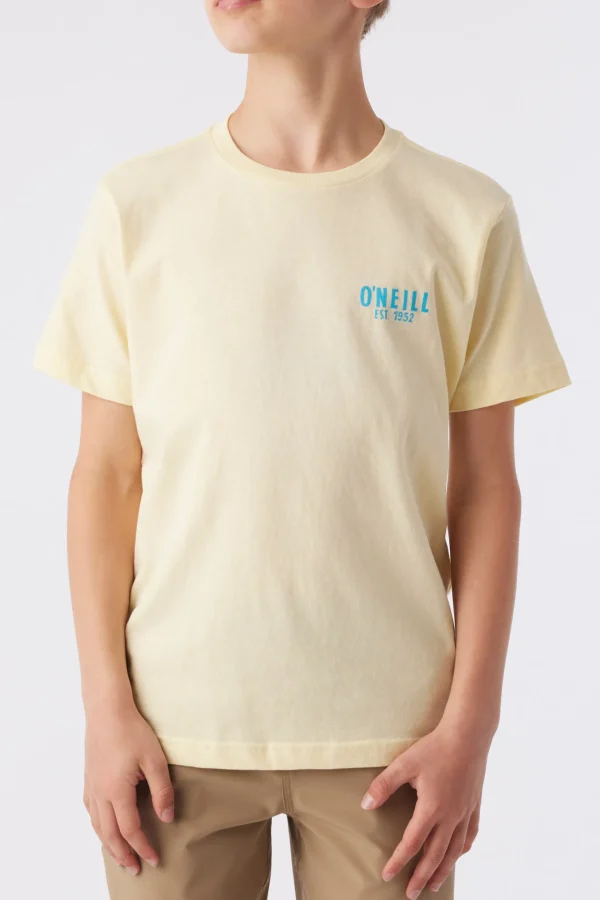 O’Neill Tops^BOY'S BAJA TEE PALE YELLOW