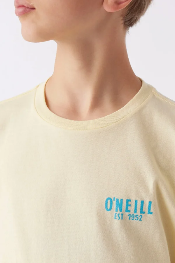 O’Neill Tops^BOY'S BAJA TEE PALE YELLOW