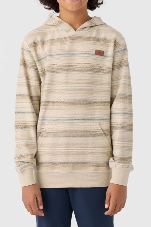 O’Neill Pullovers^BOY'S BAVARO STRIPE PULLOVER FLEECE LT KHAKI