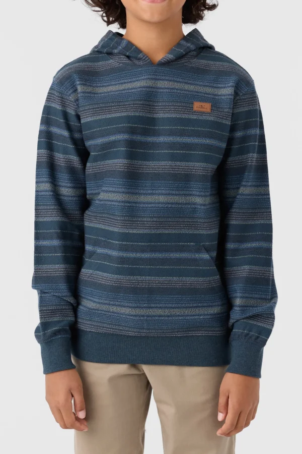 O’Neill Pullovers^BOY'S BAVARO STRIPE PULLOVER FLEECE MIDNIGHT NAVY