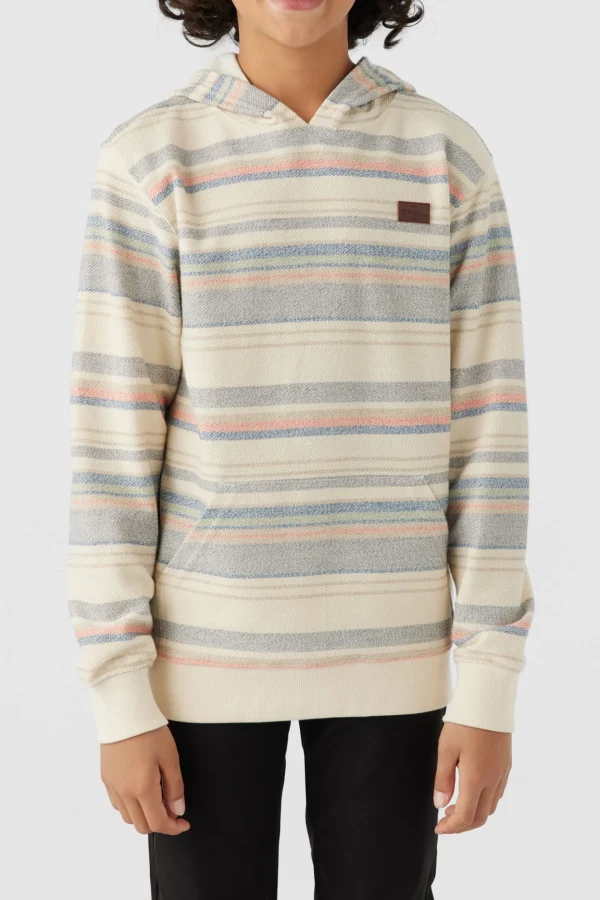 O’Neill Pullovers^BOY'S BAVARO STRIPE PULLOVER FLEECE CREAM2