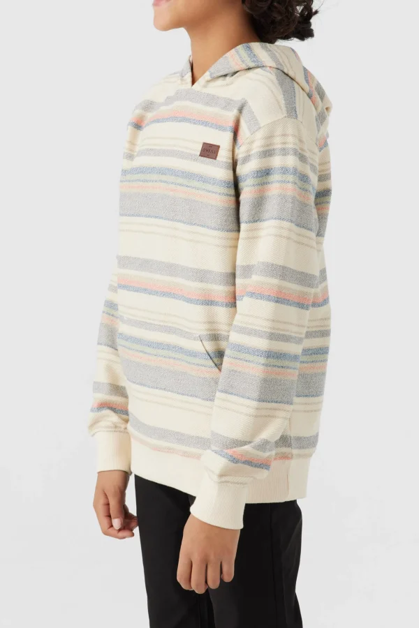 O’Neill Pullovers^BOY'S BAVARO STRIPE PULLOVER FLEECE CREAM2