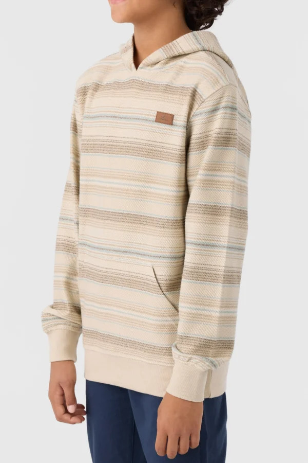 O’Neill Pullovers^BOY'S BAVARO STRIPE PULLOVER FLEECE LT KHAKI