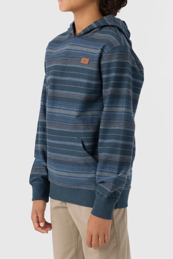 O’Neill Pullovers^BOY'S BAVARO STRIPE PULLOVER FLEECE MIDNIGHT NAVY