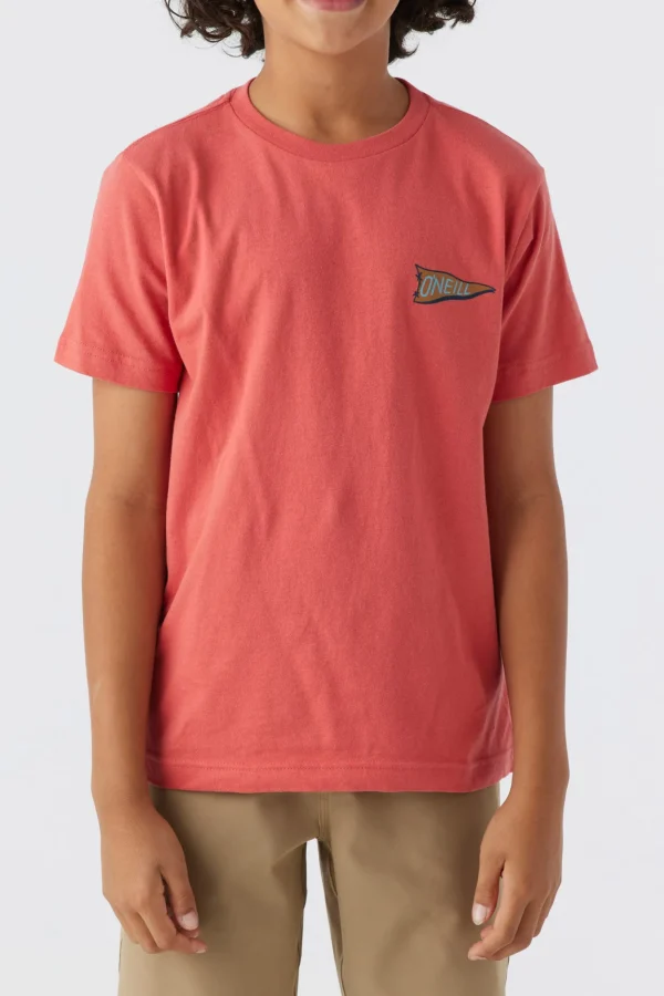 O’Neill Tops^BOY'S CHARGER TEE HOT RED