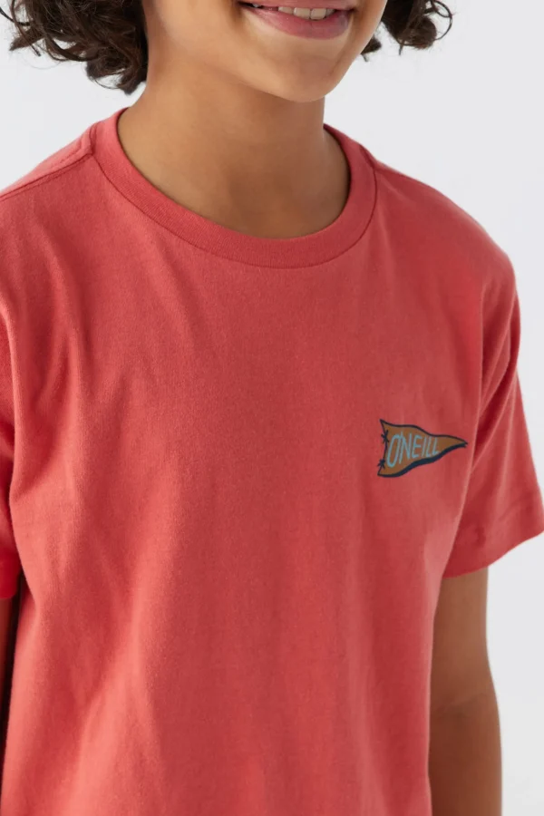 O’Neill Tops^BOY'S CHARGER TEE HOT RED