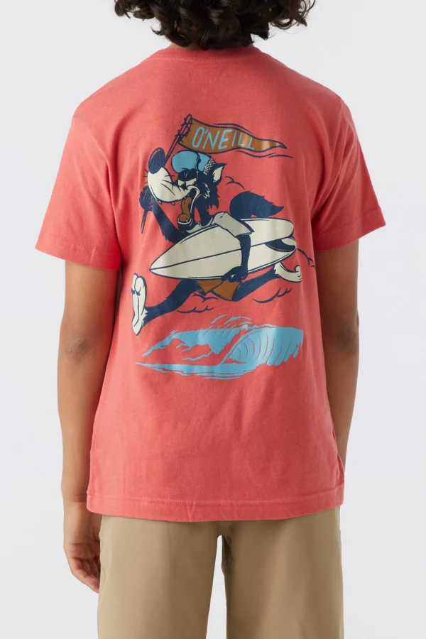 O’Neill Tops^BOY'S CHARGER TEE HOT RED