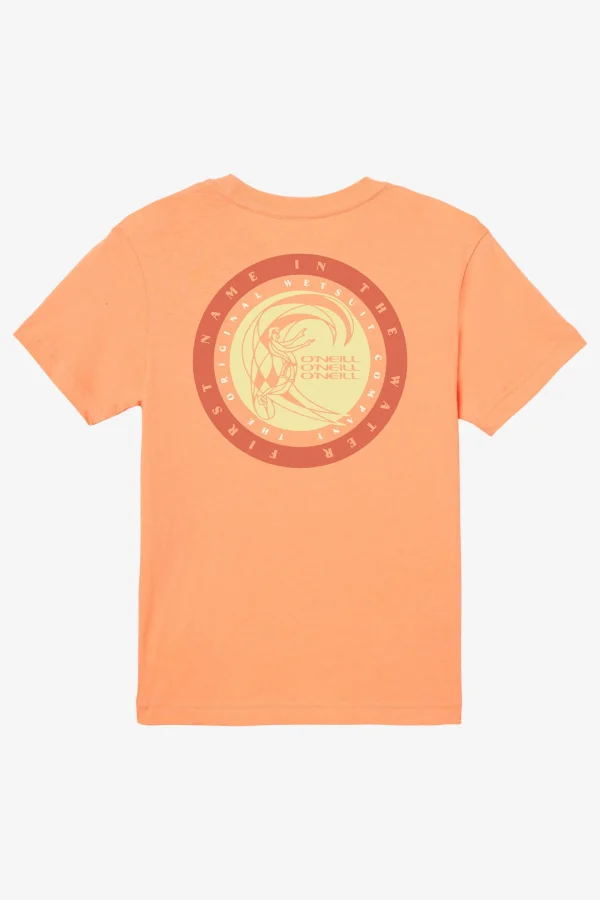 O’Neill Tops^BOY'S CIRCLE SURFER TEE CANTALOUPE