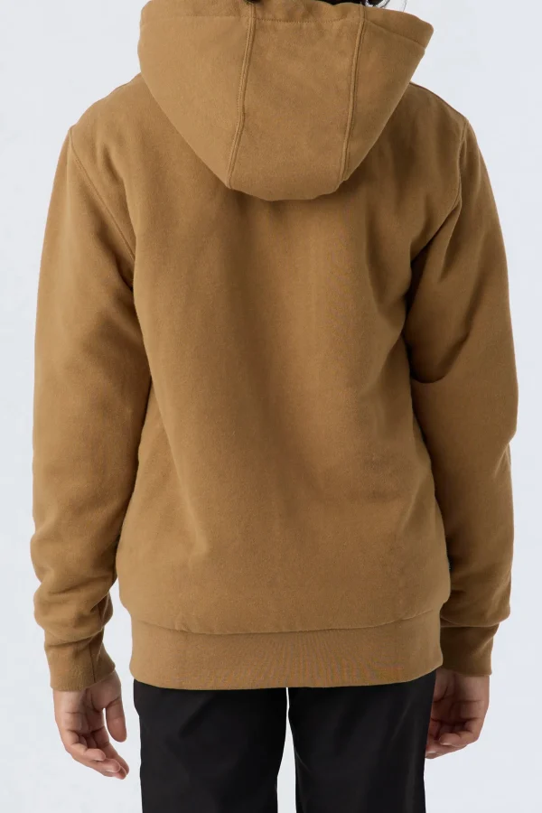 O’Neill Pullovers | Tops^BOY'S FIFTY TWO HIGH PILE ZIP UP FLEECE DARK KHAKI