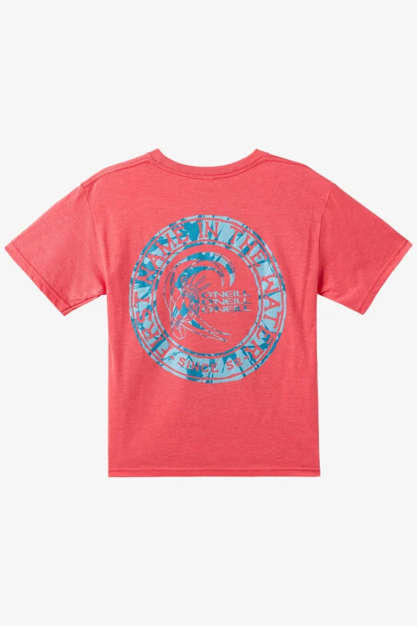 O’Neill Tops^BOY'S FREAKOUT TEE RED HEATHER