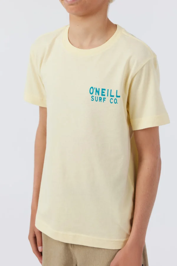 O’Neill Tops^BOY'S FREEDOM TEE PALE YELLOW