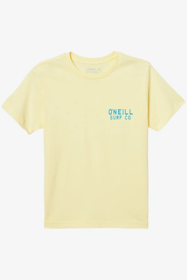 O’Neill Tops^BOY'S FREEDOM TEE PALE YELLOW