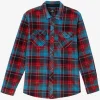 O’Neill Tops^BOY'S GLACIER PLAID SUPERFLEECE SHIRT RED