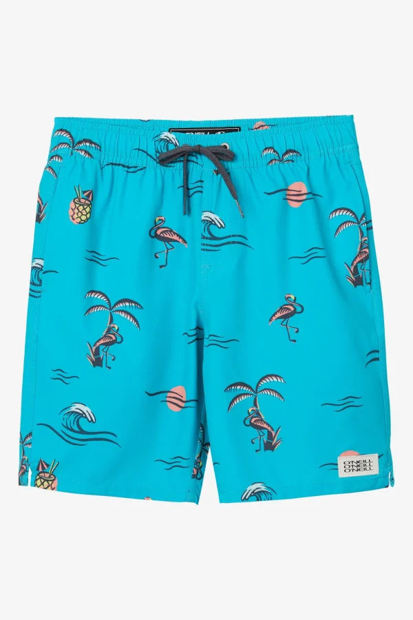 O’Neill Boardshorts^BOY'S HERMOSA CREW 16" SWIM TRUNKS PEACOCK BLUE