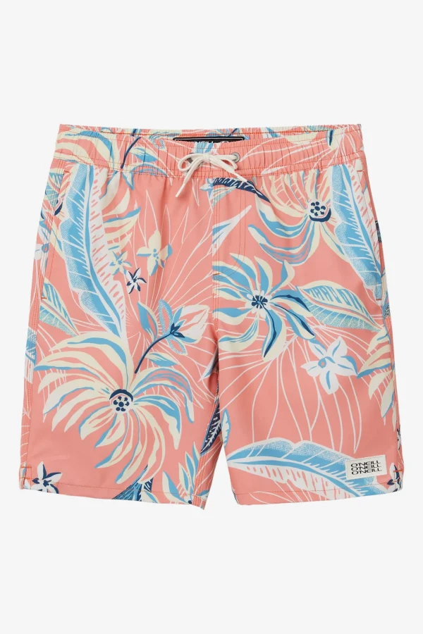 O’Neill Boardshorts^BOY'S HERMOSA CREW 16" SWIM TRUNKS CORAL