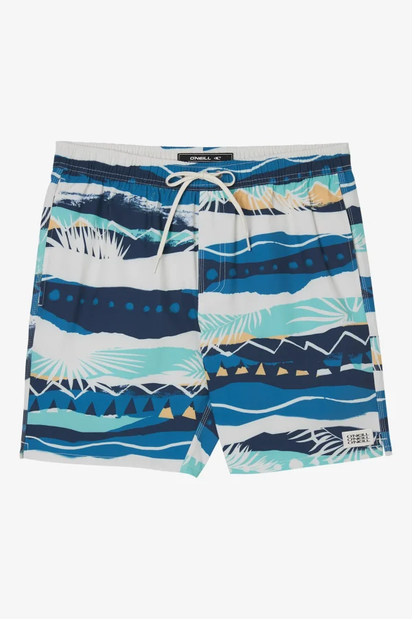 O’Neill Boardshorts^BOY'S HERMOSA ELASTIC WAIST 16" SWIM TRUNKS CREAM2