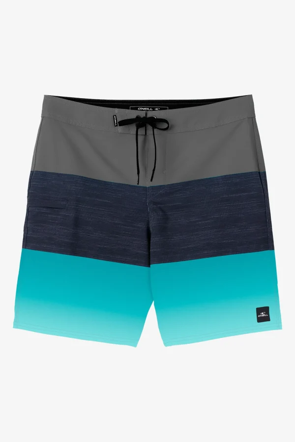 O’Neill Boardshorts^BOY'S HYPERFREAK HEAT BLOCK 17" BOARDSHORTS PEACOCK BLUE 2