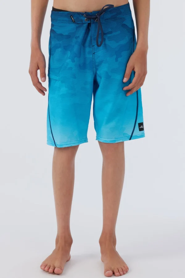 O’Neill Boardshorts^BOY'S HYPERFREAK HEAT S-SEAM FADE 18" BOARDSHORTS AQUARIUS