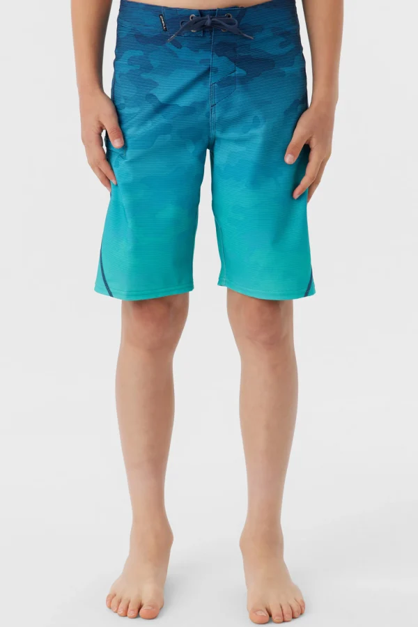 O’Neill Boardshorts^BOY'S HYPERFREAK HEAT S-SEAM FADE 18" BOARDSHORTS AQUA