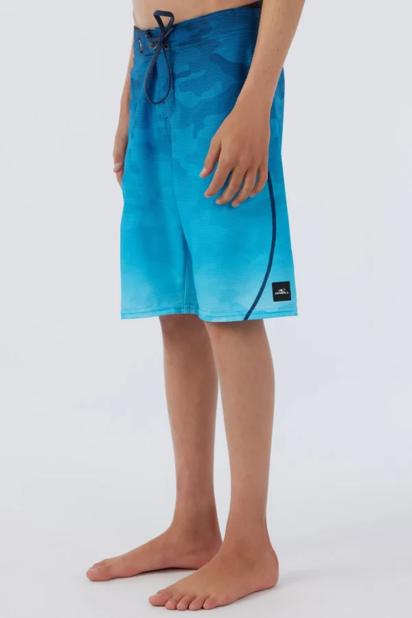 O’Neill Boardshorts^BOY'S HYPERFREAK HEAT S-SEAM FADE 18" BOARDSHORTS AQUARIUS