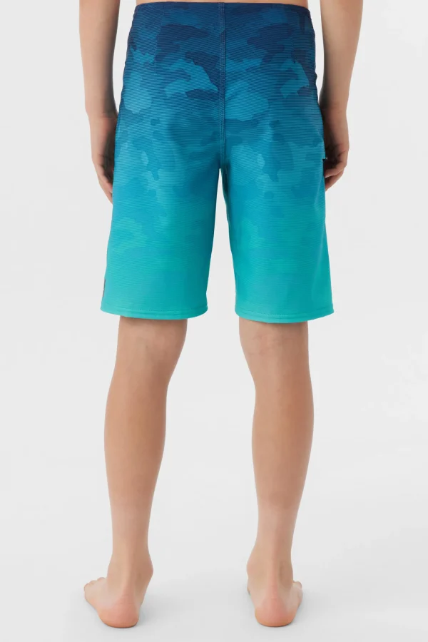 O’Neill Boardshorts^BOY'S HYPERFREAK HEAT S-SEAM FADE 18" BOARDSHORTS AQUA